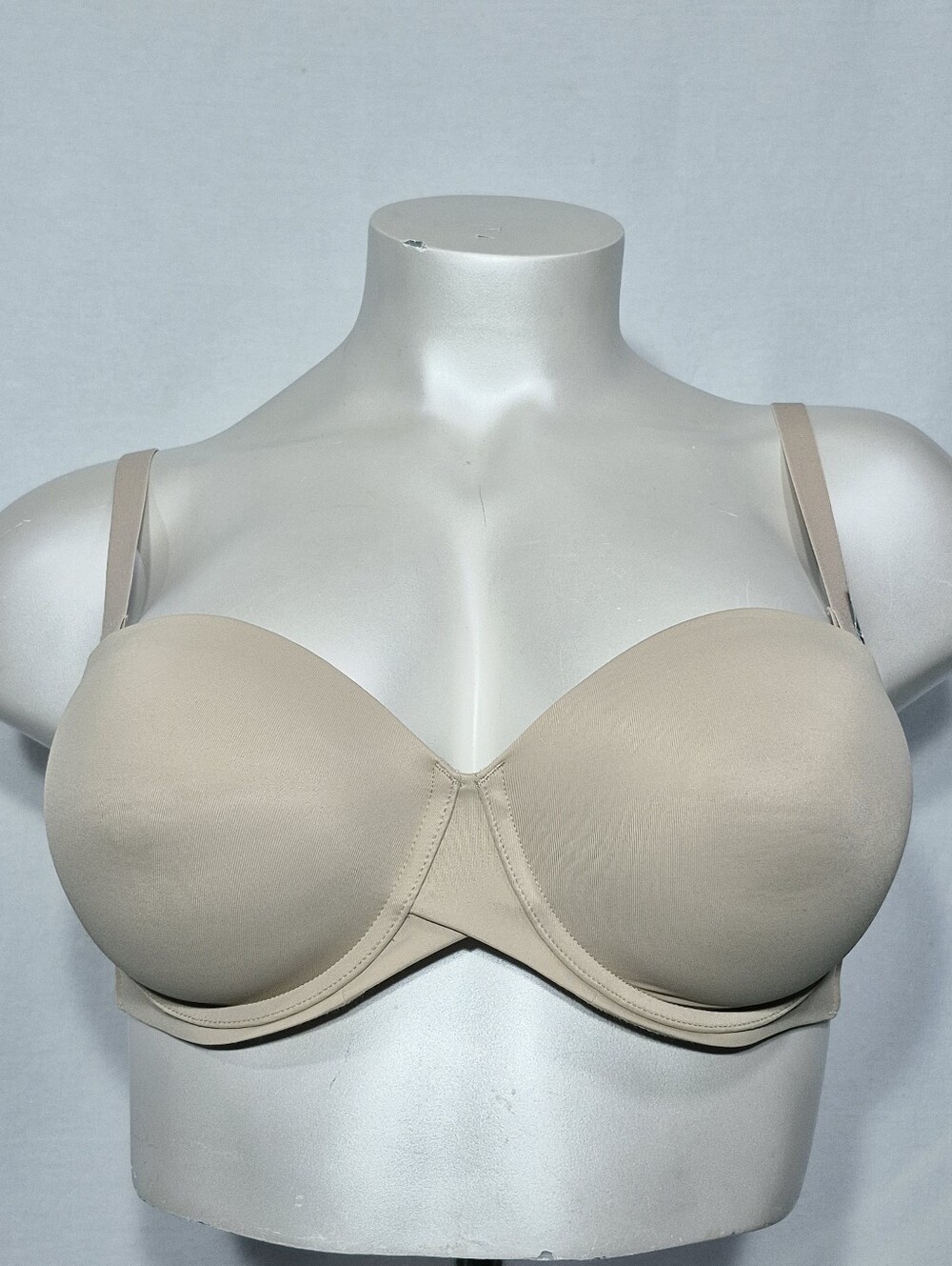 38D Maidenform Self Expressions‎ Stay Put Strapless Bra Beige NWT